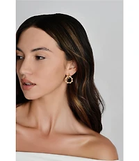 Anabel Aram Bamboo 18K Double Hoop Earrings