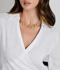 Anabel Aram Bamboo Chain Necklace