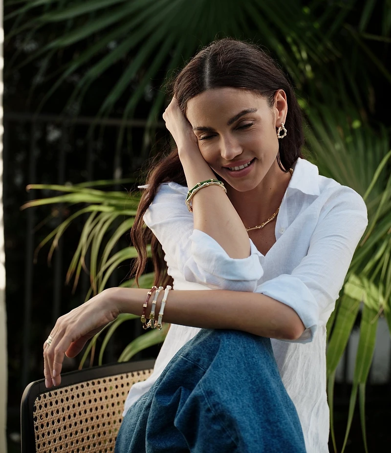 Anabel Aram Bamboo Collar Necklace
