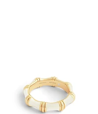 Anabel Aram Bamboo Enameled Band Ring
