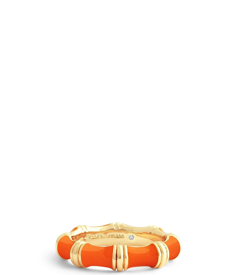 Anabel Aram Bamboo Enameled Band Ring