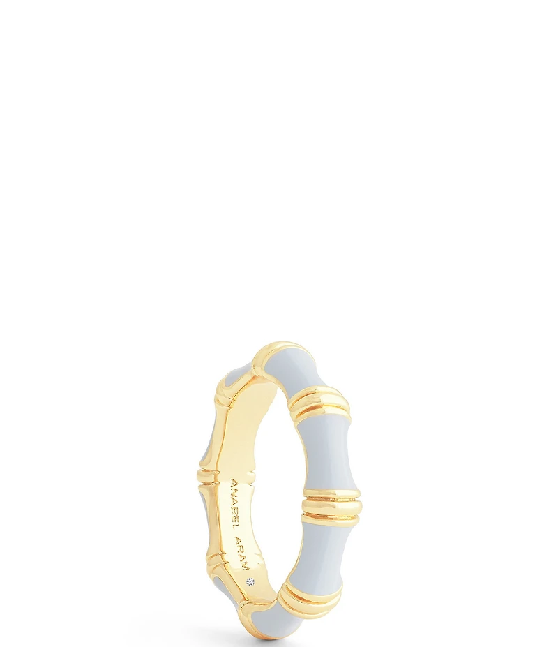 Anabel Aram Bamboo Enameled Band Ring