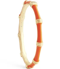 Anabel Aram Bamboo Enameled Hinge Bangle Bracelet