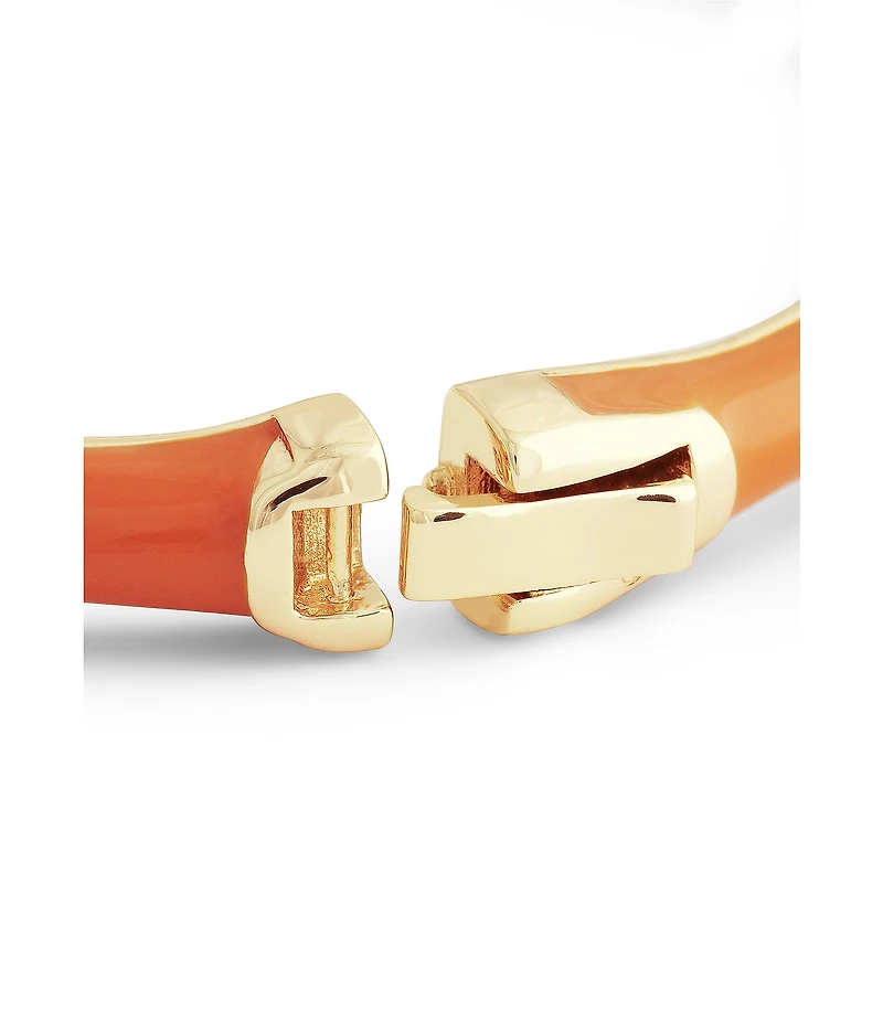 Anabel Aram Bamboo Enameled Hinge Bangle Bracelet