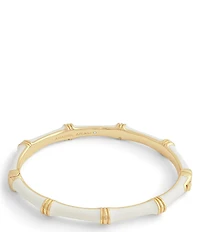 Anabel Aram Bamboo Enameled Hinge Bangle Bracelet