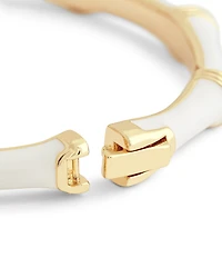 Anabel Aram Bamboo Enameled Hinge Bangle Bracelet
