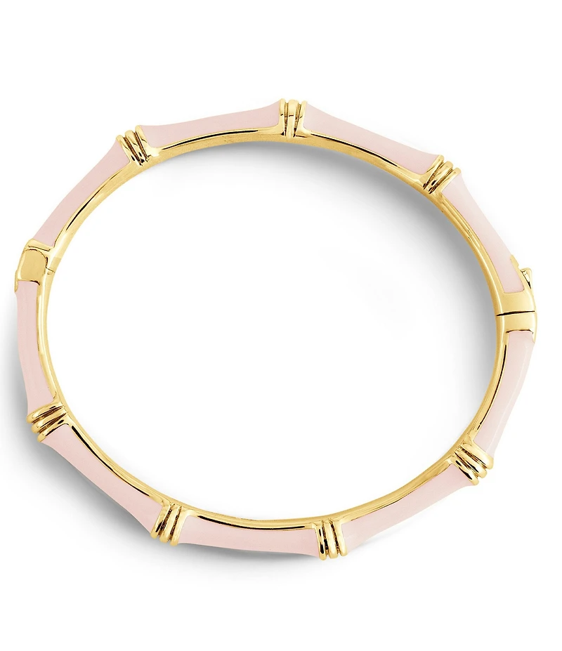 Anabel Aram Bamboo Enameled Hinge Bangle Bracelet