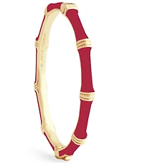 Anabel Aram Bamboo Enameled Hinge Bangle Bracelet