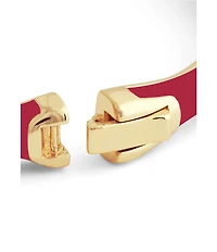 Anabel Aram Bamboo Enameled Hinge Bangle Bracelet