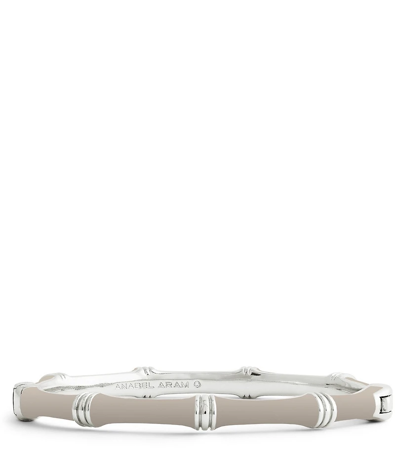 Anabel Aram Bamboo Enameled Hinge Bangle Bracelet