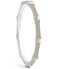 Anabel Aram Bamboo Enameled Hinge Bangle Bracelet
