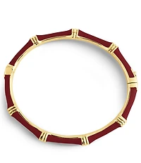 Anabel Aram Bamboo Enameled Hinge Bangle Bracelet
