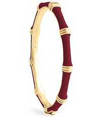 Anabel Aram Bamboo Enameled Hinge Bangle Bracelet
