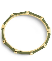 Anabel Aram Bamboo Enameled Hinge Bangle Bracelet