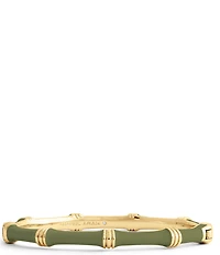 Anabel Aram Bamboo Enameled Hinge Bangle Bracelet