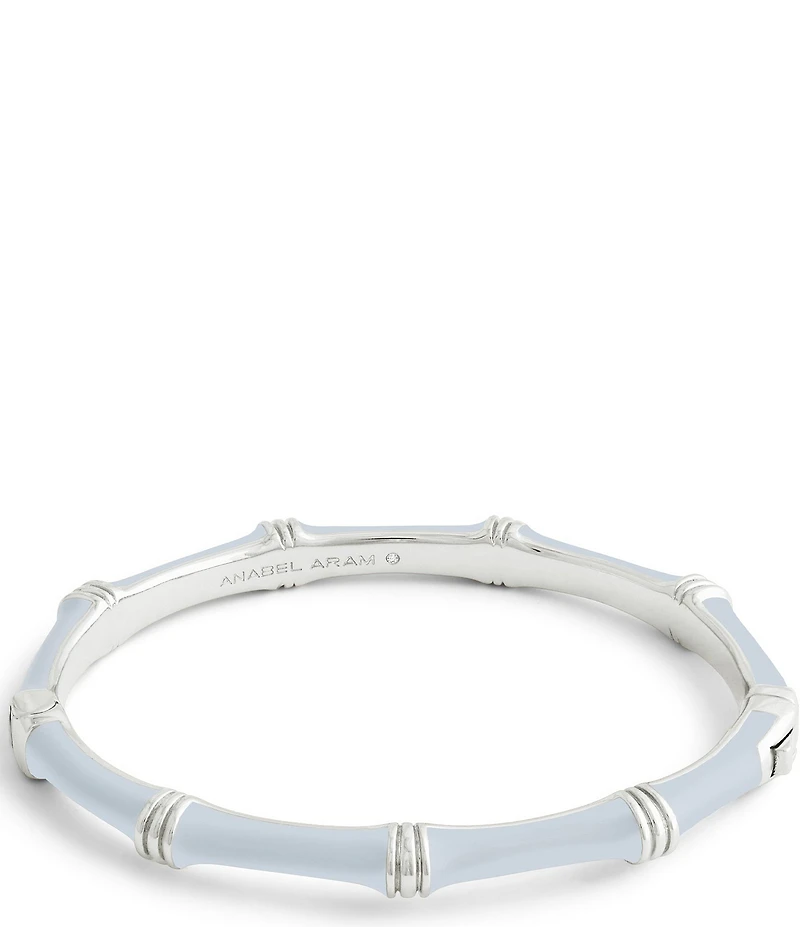Anabel Aram Bamboo Enameled Hinge Bangle Bracelet