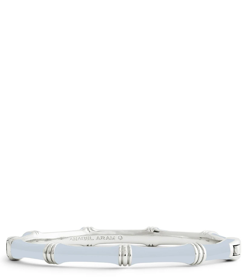 Anabel Aram Bamboo Enameled Hinge Bangle Bracelet