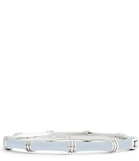 Anabel Aram Bamboo Enameled Hinge Bangle Bracelet