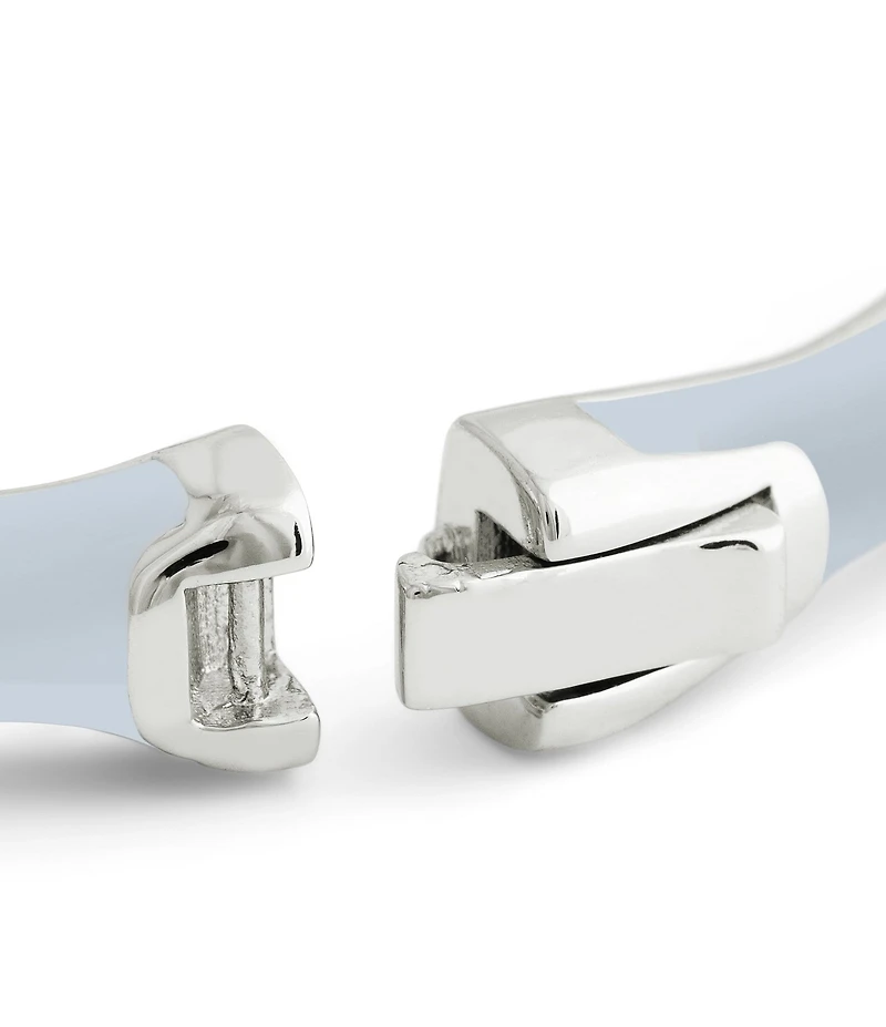 Anabel Aram Bamboo Enameled Hinge Bangle Bracelet
