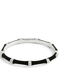 Anabel Aram Bamboo Enameled Hinge Bangle Bracelet