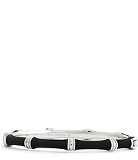 Anabel Aram Bamboo Enameled Hinge Bangle Bracelet