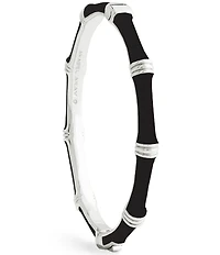 Anabel Aram Bamboo Enameled Hinge Bangle Bracelet