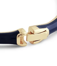 Anabel Aram Bamboo Enameled Hinge Bangle Bracelet