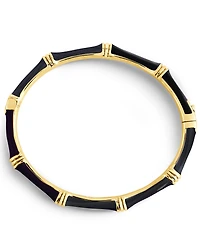 Anabel Aram Bamboo Enameled Hinge Bangle Bracelet