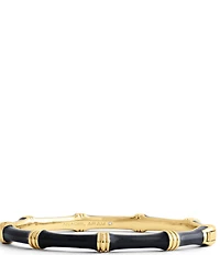Anabel Aram Bamboo Enameled Hinge Bangle Bracelet