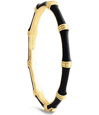 Anabel Aram Bamboo Enameled Hinge Bangle Bracelet