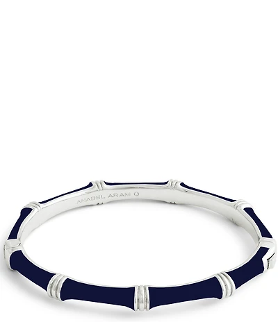 Anabel Aram Bamboo Enameled Hinge Bangle Bracelet