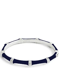 Anabel Aram Bamboo Enameled Hinge Bangle Bracelet