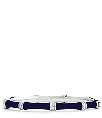 Anabel Aram Bamboo Enameled Hinge Bangle Bracelet
