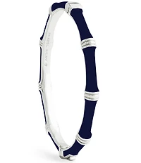 Anabel Aram Bamboo Enameled Hinge Bangle Bracelet