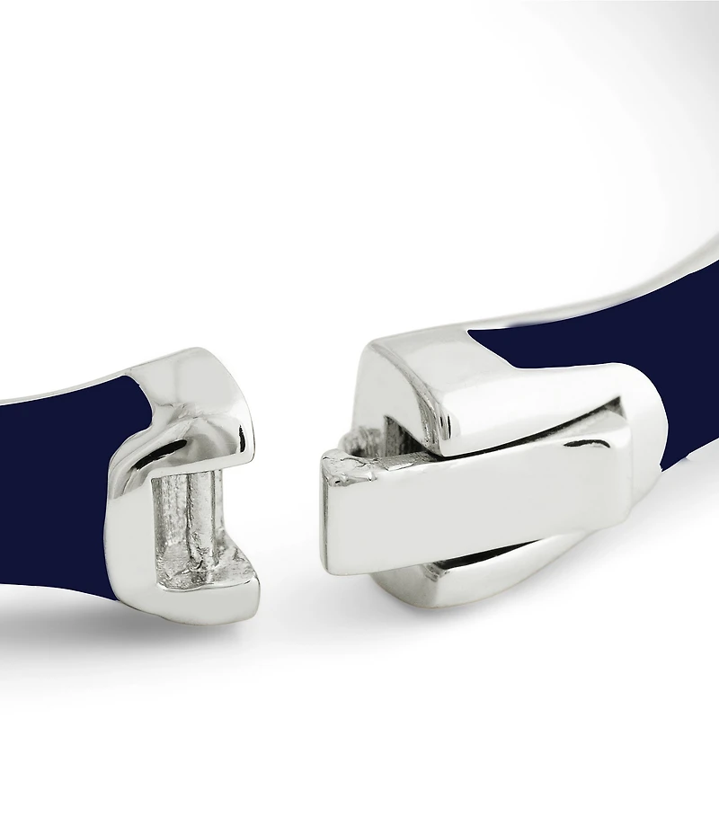 Anabel Aram Bamboo Enameled Hinge Bangle Bracelet