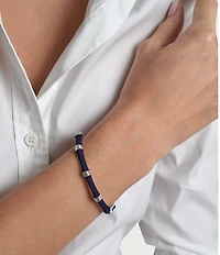 Anabel Aram Bamboo Enameled Hinge Bangle Bracelet