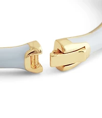 Anabel Aram Bamboo Enameled Hinge Bangle Bracelet