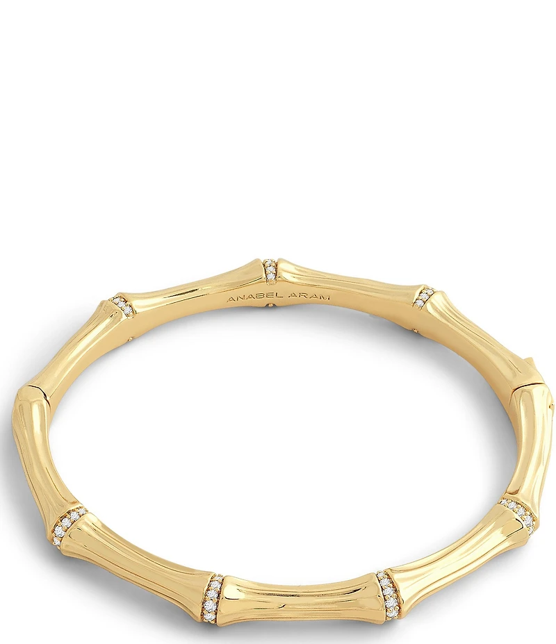 Anabel Aram Bamboo Hinged Bangle Bracelet