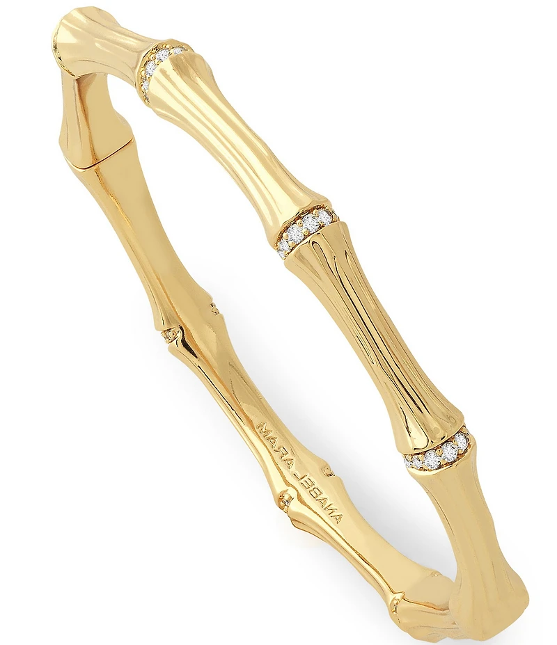 Anabel Aram Bamboo Hinged Bangle Bracelet