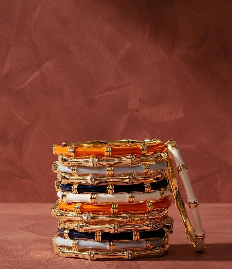 Anabel Aram Bamboo Hinged Bangle Bracelet