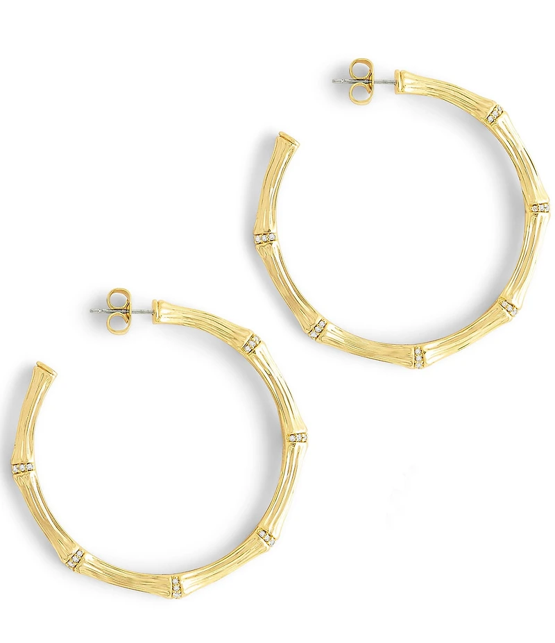 Anabel Aram Bamboo Large Hoop Earrings