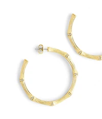 Anabel Aram Bamboo Large Hoop Earrings