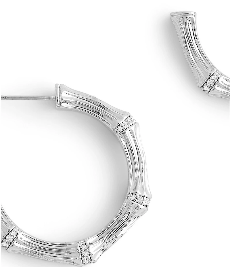 Anabel Aram Bamboo Medium Hoop Earrings