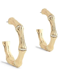 Anabel Aram Bamboo Medium Hoop Earrings