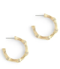 Anabel Aram Bamboo Medium Hoop Earrings