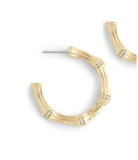 Anabel Aram Bamboo Medium Hoop Earrings