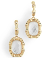 Anabel Aram Bamboo Mother Of Pearl Drop Earrings