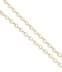 Anabel Aram Bamboo Mother Of Pearl Short Pendant Chain Necklace