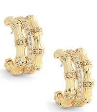 Anabel Aram Bamboo Stacked Hoop Earrings