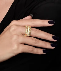Anabel Aram Bamboo Stacked Ring